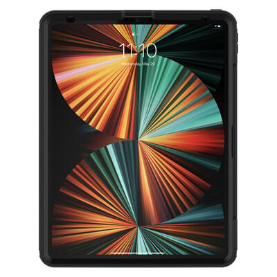 Guard your tablet with Defender Series, the legendary protective iPad Pro (12.9-inch) (3rd/4th/5th gen) case. Designed for real life, its multi-layer construction, built-in screen protector and versatile shield stand provide ultra-durability for working hard and playing even harder.